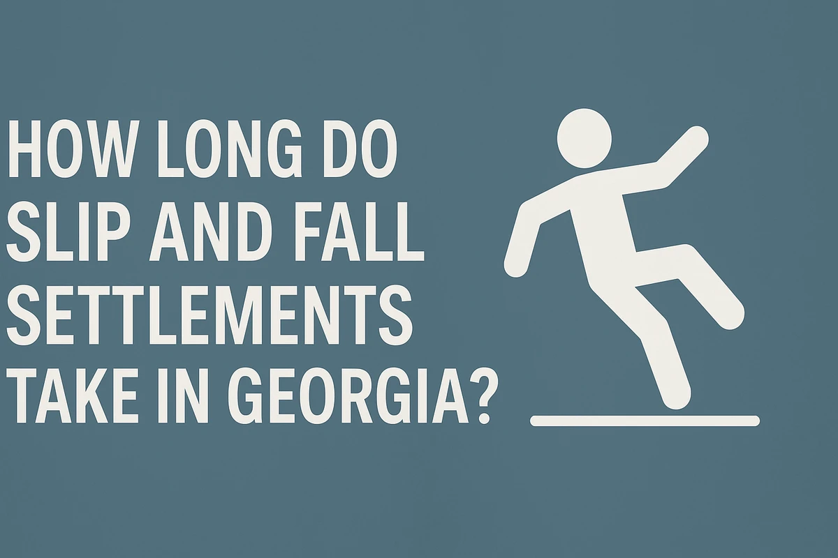 time to settle slip and fall infographic.
